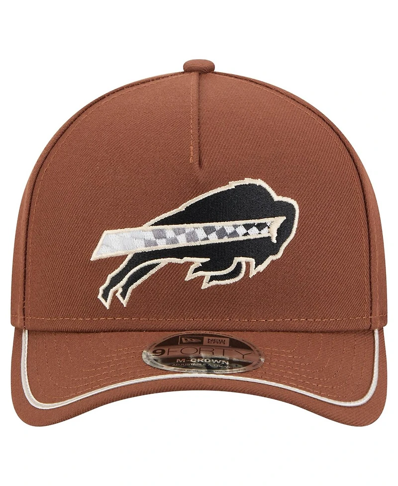 New Era Men's Brown Buffalo Bills Motorsport 9FORTY Adjustable Hat