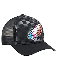 New Era Men's Black Philadelphia Eagles Gradient 9FORTY Adjustable Hat