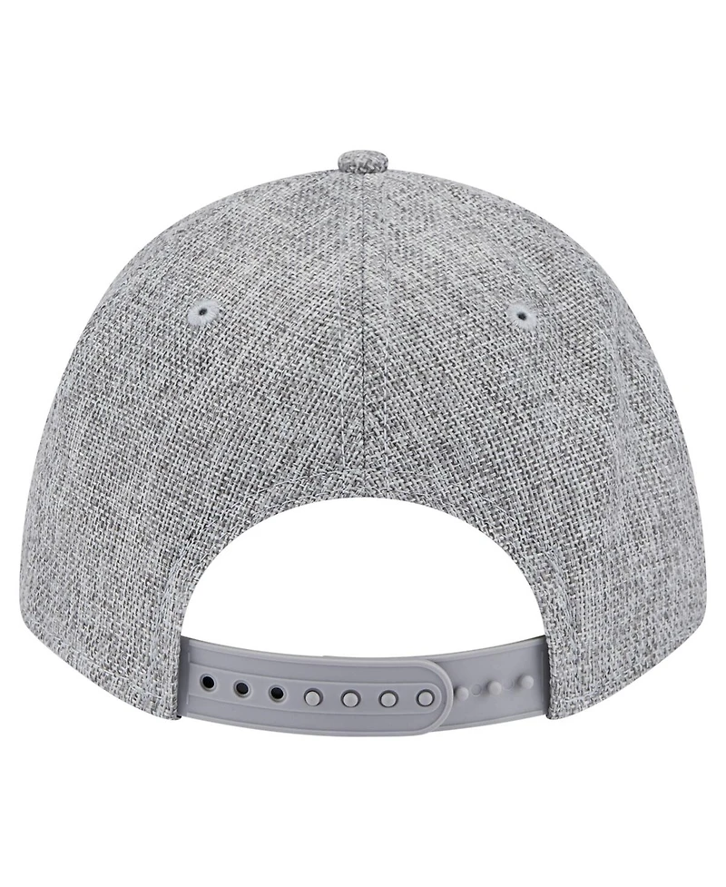 New Era Men's Gray Houston Astros Cotton Weave M-Crown A-Frame 9FORTY Adjustable Hat