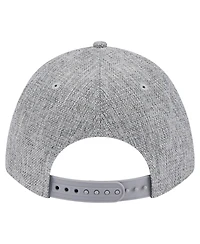 New Era Men's Gray Houston Astros Cotton Weave M-Crown A-Frame 9FORTY Adjustable Hat