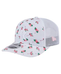 New Era Men's White Colorado Rockies Flamingo Mesh Back 9SEVENTY Stretch-Snap Hat