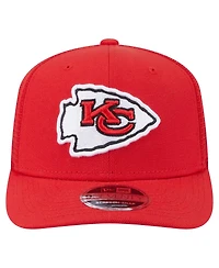 New Era Men's Red Kansas City Chiefs Main Trucker 9SEVENTY Stretch Snap Hat