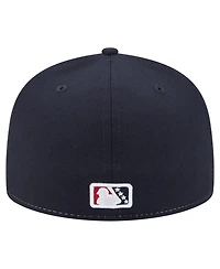 New Era Men's White/Black Nashville Sounds Authentic Collection 59FIFTY Fitted Hat