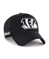 '47 Brand Men's Black Cincinnati Bengals Foundation Offside Adjustable Hat