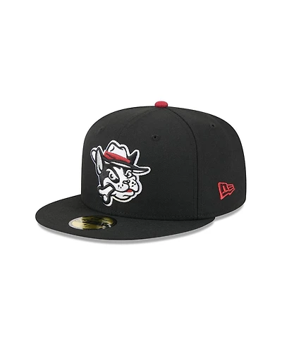 New Era Men's Black Winston-Salem Dash Theme Nights 59FIFTY Fitted Hat
