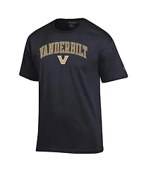 Champion Men's Black Vanderbilt Commodores Arched Logo T-Shirt