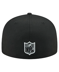 New Era Men's Black Las Vegas Raiders State Stitch 59FIFTY Fitted Hat