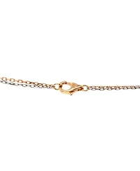 Pre-Owned Cartier Love 3 Ring Pendant Necklace 18K Rose Gold and 18K White Gold with Diamonds