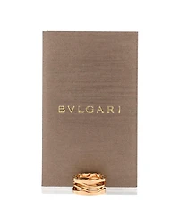 Pre-Owned Bvlgari B.Zero1 Design Legend Zaha Hadid Three Band Ring 18K Rose Gold