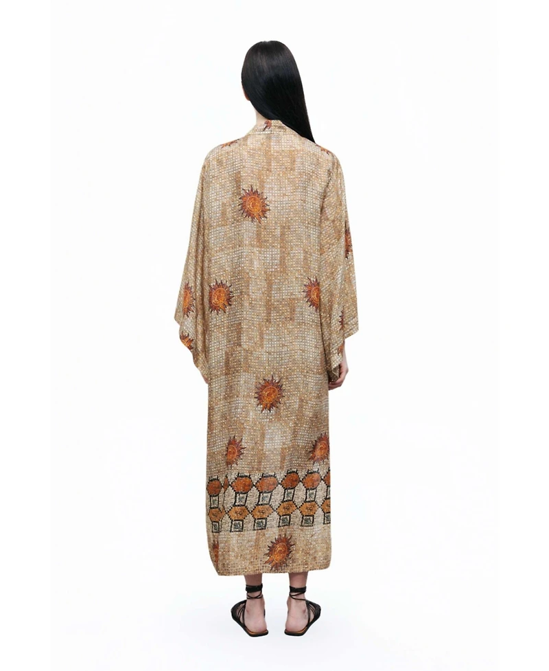 Nocturne Women's Mosaic Patterned Kimono