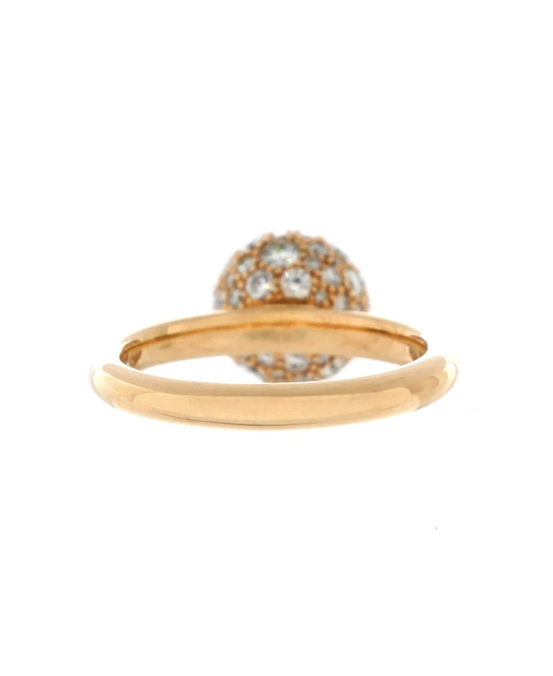 Pre-Owned Tiffany & Co. 8mm HardWear Ball Ring 18K Rose Gold and Diamonds