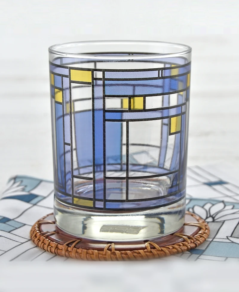 Frank Lloyd Wright Oak Park Double Old Fashioned Glasses, Set of 4