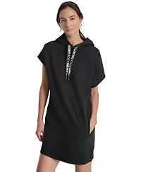 Dkny Sport Women's Logo-String Hoodie Sneaker Dress
