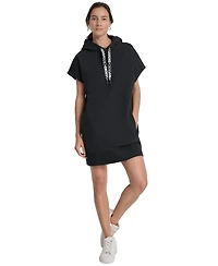 Dkny Sport Women's Logo-String Hoodie Sneaker Dress