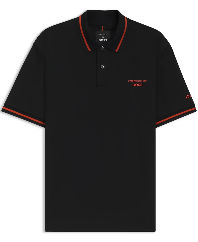 Porsche x Boss Men's Cotton Moisture Control Polo Shirt
