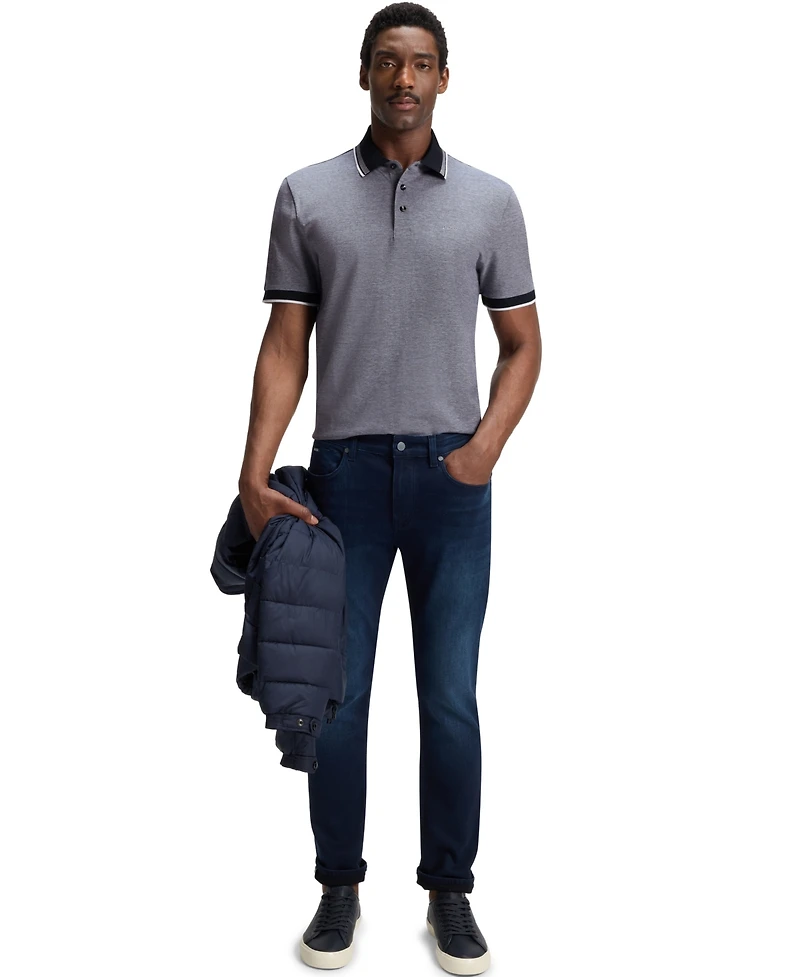 Boss by Hugo Men's Oxford-Cotton-Pique Polo Shirt