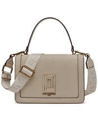 Karl Lagerfeld Paris Simone Patent Flap Crossbody Bag