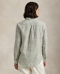 Polo Ralph Lauren Women's Classic-Fit Striped Linen Shirt