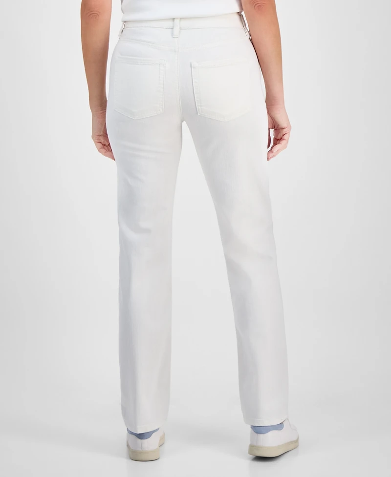 Style & Co Women's Mid-Rise Straight-Leg Denim Jeans, Exclusively at Macy's