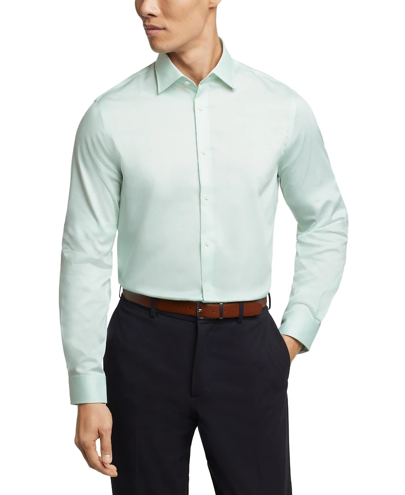 Michael Kors Men's Regular Fit Comfort Stretch Dress Shirt