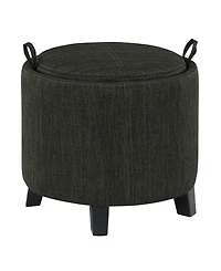Convenience Concepts 19" Designs4Comfort Oscar Storage Ottoman with Reversible Tray