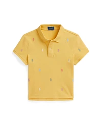 Polo Ralph Lauren Big Girls Polo Pony Stretch Mesh Boxy Polo Shirt