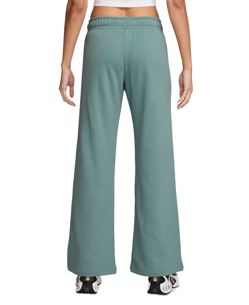 Nike Women's Sportswear Club Fleece Mid-Rise Wide-Leg Sweatpants