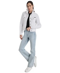 Dkny Jeans Women's Button-Down Denim Trucker Jacket