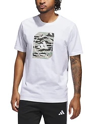 adidas Men's Regular-Fit Camo Logo Graphic T-Shirt