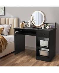 Study Laptop Table with Drawer and Keyboard Tray