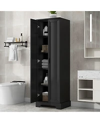 Casainc 71.2"H Storage Cabinet with 2 Doors and Adjustable Shelf, Mdf