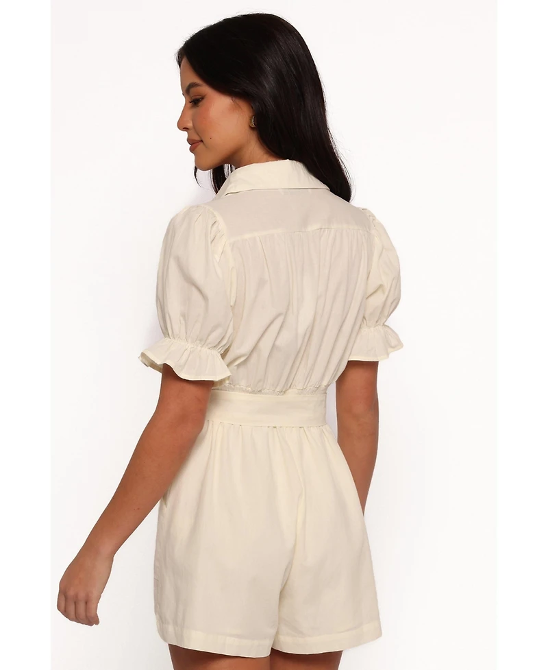 Petal and Pup Women's Riley Waist Tie Romper