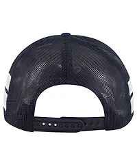 '47 Brand Men's Navy Toronto Maple Leaf's Sideband Stripes Trucker Snapback Hat