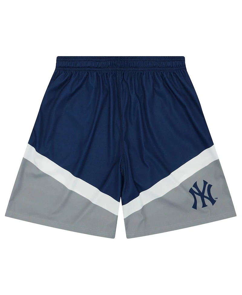 Foco Men's Blue New York Yankees Color-Blocked Shorts