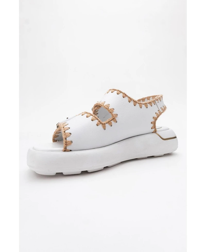 Douro Braided Rope Strap Leather Sandal (Women)