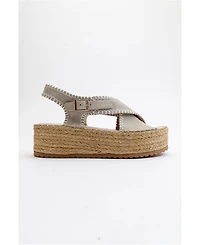 Forever & Always Shoes Bellezza Leather Platform Sandals