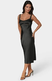 Bebe Women's Satin Midi Dress