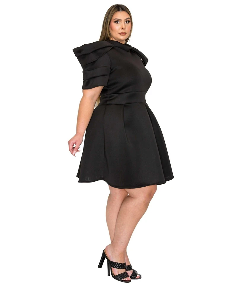 L I V D Plus Karina Neoprene Flare Dress