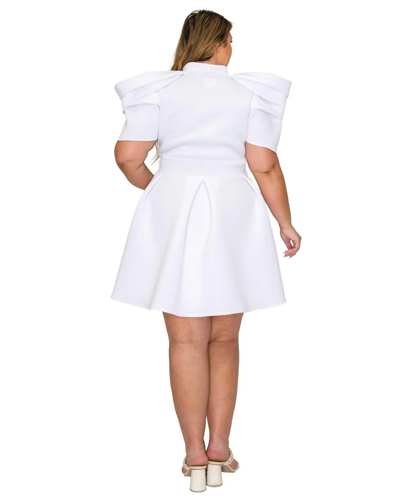 L I V D Plus Karina Neoprene Flare Dress