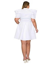 L I V D Plus Karina Neoprene Flare Dress