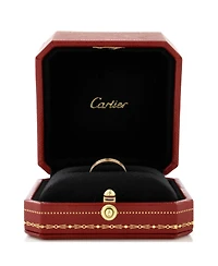 Pre-Owned Cartier Small Love Wedding Band Pave Diamonds Ring 18K Gold and Diamonds