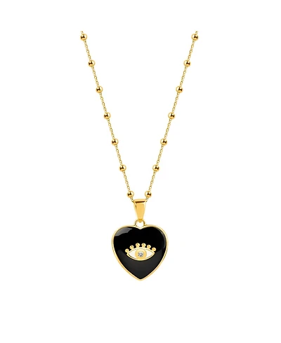 Grounded In Love Black Onyx Heart Pendant Necklace