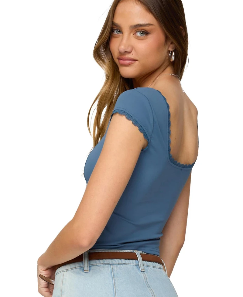 Edikted Women's Adela Square Neck Top