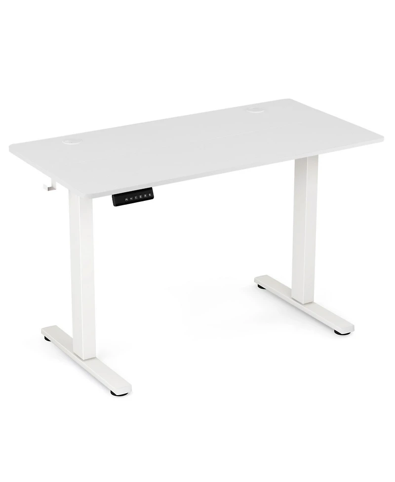 Electric Standing Desk with 3 Memory Height Settings and 2 Hanging Hooks & Cable Management
