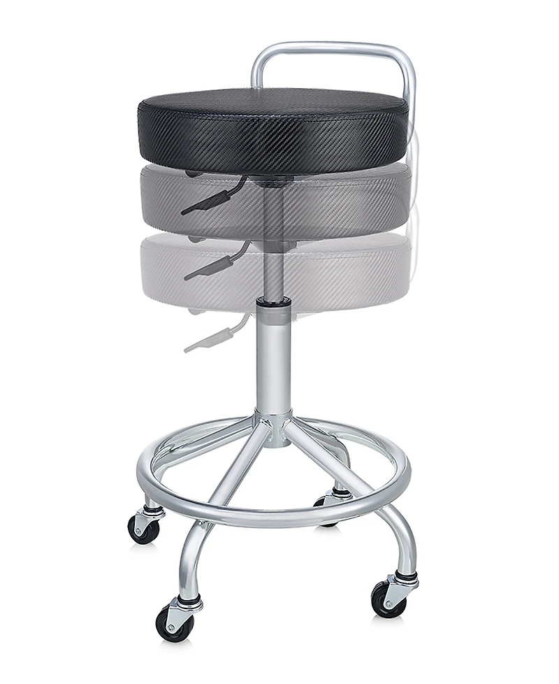 Seville Classics Cushioned Pneumatic Adjustable Work Stool