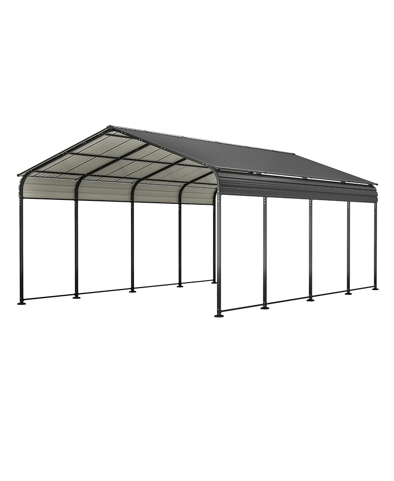 Streamdale Heavy-Duty Galvanized Metal Carport (12x20 Ft)