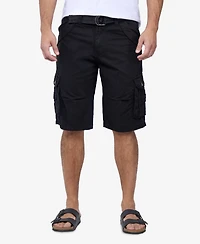 X-Ray Men's Belted Double Pocket Cargo Shorts