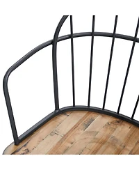 Streamdale Furniture Indoor Dining Chair With Metal Legs (Set of 2),Light Birch