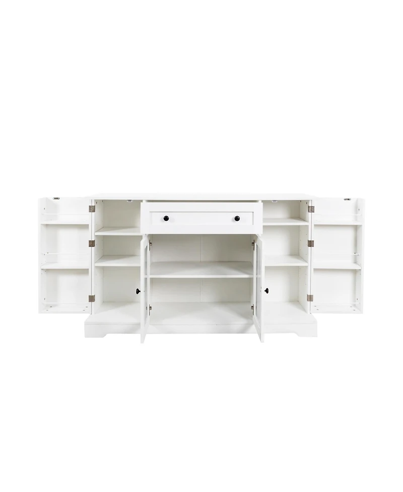 Streamdale Modern Sideboard Buffet Cabinet with Storage, Adjustable Shelf, and Drawer