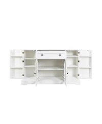 Streamdale Modern Sideboard Buffet Cabinet with Storage, Adjustable Shelf, and Drawer
